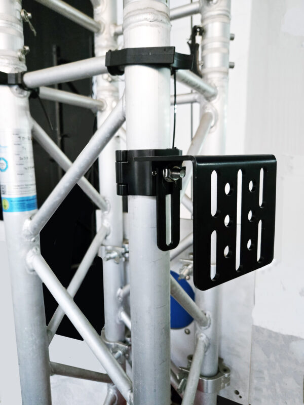 Quick lock clamp with LED screen panel hanging bracket