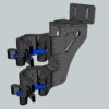 Screen holder for stacking LED panel