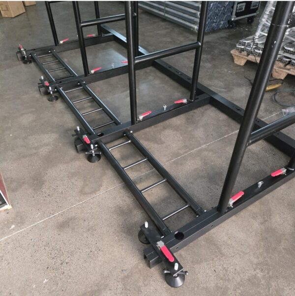 Curve LED screen back support for video filming studio