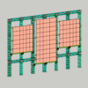 Screen holder for stacking LED panel